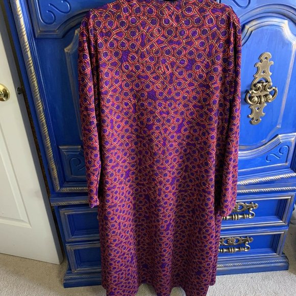 Nwt! Lularoe Purple Circle Sarah Duster Medium - Picture 3 of 3